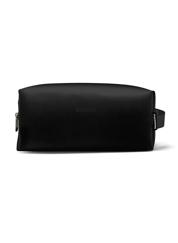 

Makenotes Synthetic Leather Rectangular Toiletry Bag, Black