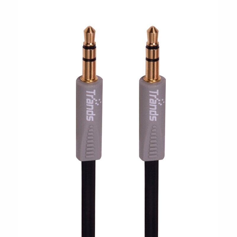 

Trands 2-Meter 3.5mm Jack Aux Audio Cable, 3.5mm Jack to 3.5mm Jack, Black