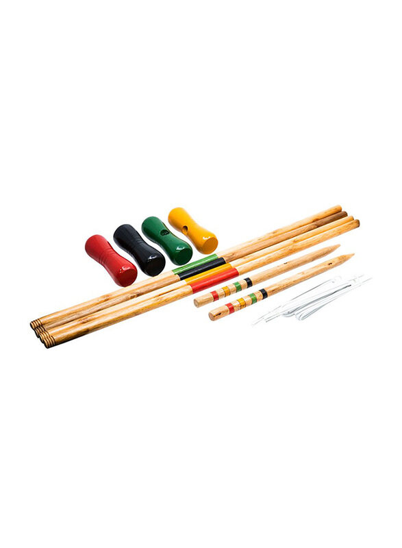 

Homesmiths Wooden Croquet Set, 20 Pieces, Ages 3+