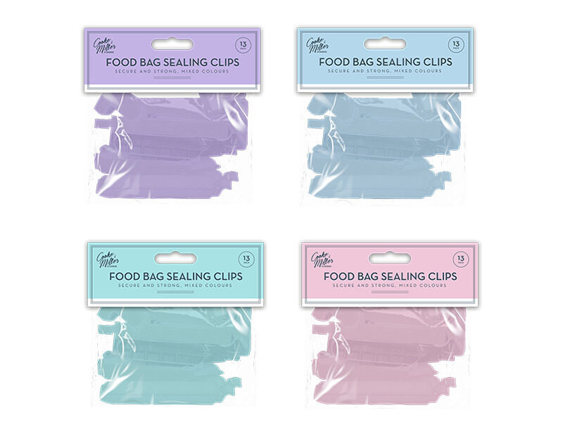 

Cookery Pastel Bag Sealing Clips: Freshness Preserving, Space-Saving, Easy to Use, Durable, Leak-Proof, Odor-Resistant, Economical, Multi-Purpose