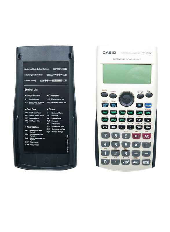 

Casio Financial Consultant Calculator, FC100V, White