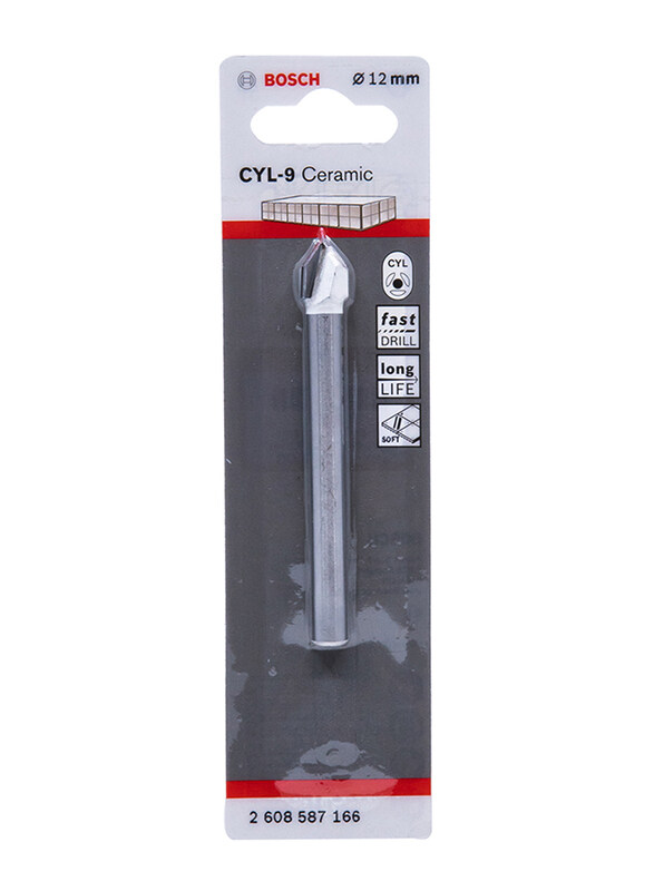 

Bosch 12mm Professional CYL-9 Ceramic Tile Drill Bit, Silver