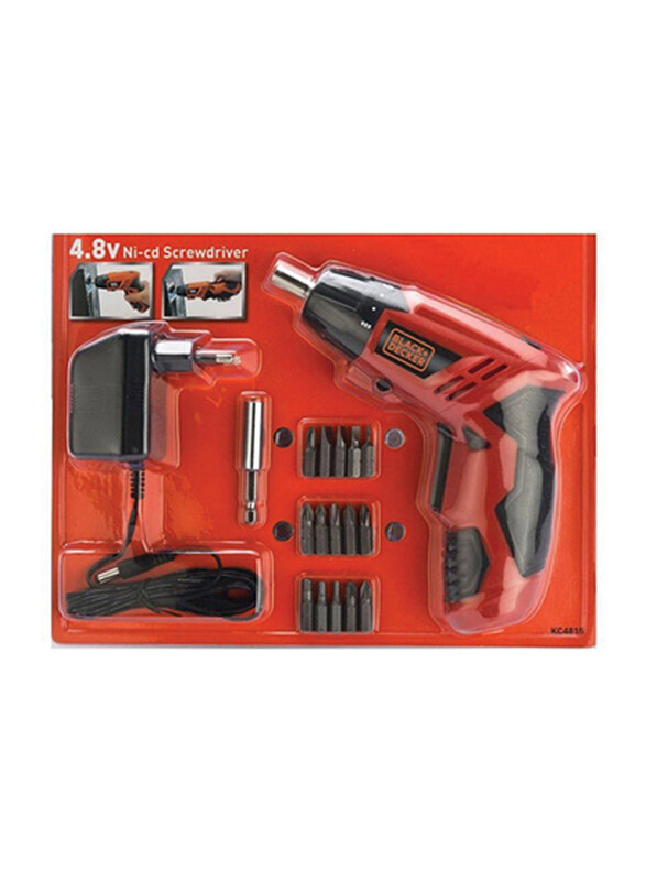 

Black+Decker Cordless Drill, 4.8V, KC4815-B5, Multicolour