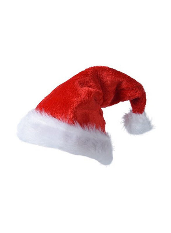 

Kaemingk Decoris Santa Hat Polyester Xmas Plush Hat, Red