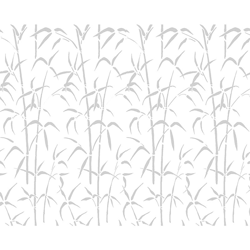 

Brewster Bamboo Window Privacy Film, White/Silver