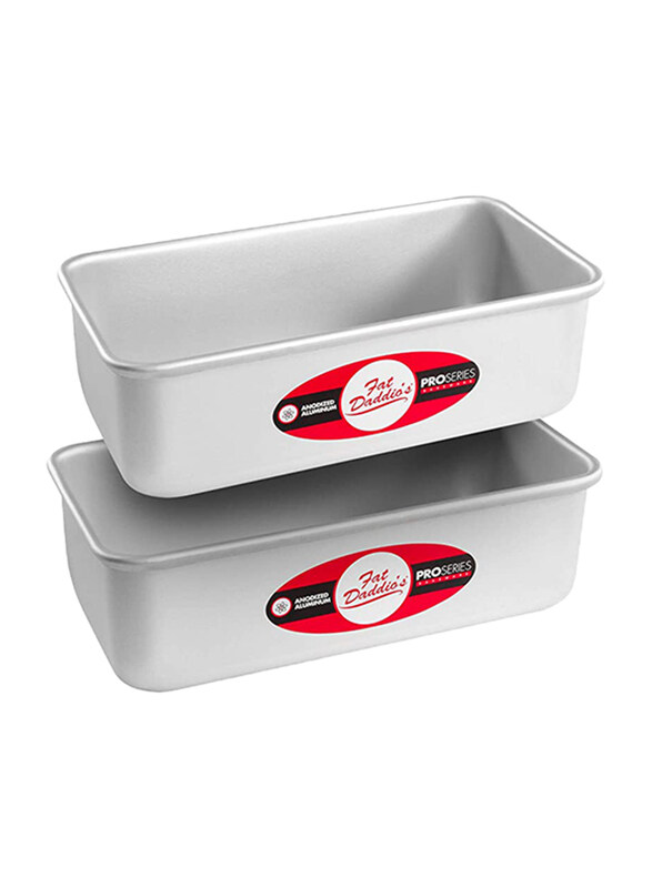 

Fat Daddio'S 2-Pieces Rectangle Bread Pan Set, 19.81x9.65x5.08 cm, Grey