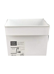 Inomata Hokan-sho Plastic Wide Simple Storage, White