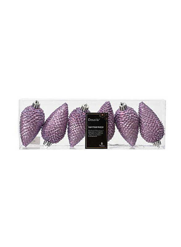 

Kaemingk Decoris Pinecone Shatterproof, Crystal Lilac