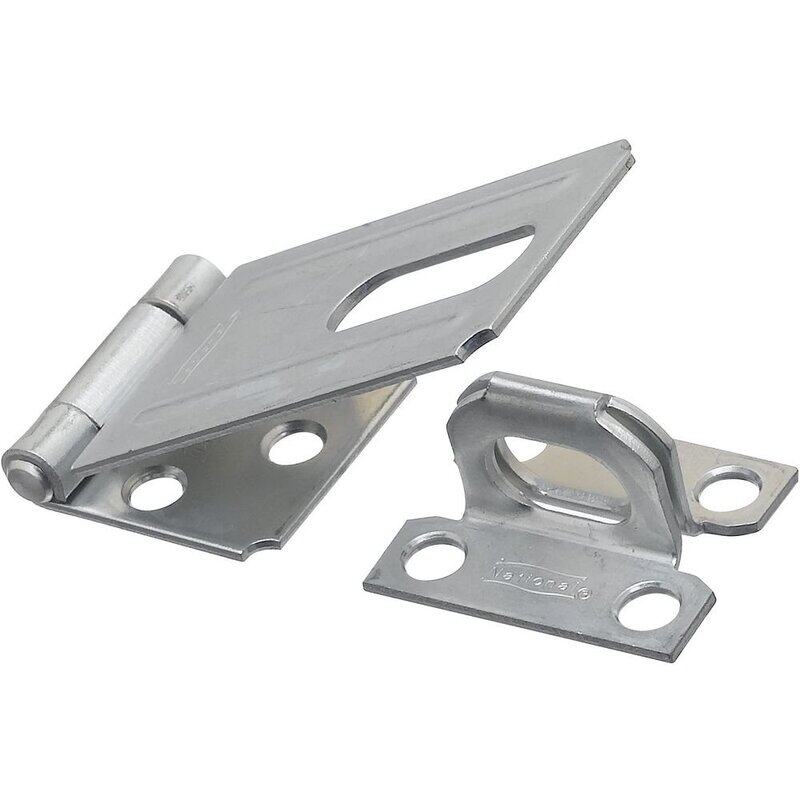 

National Hardware V30 Zinc Plated Safety Hasp, Silver