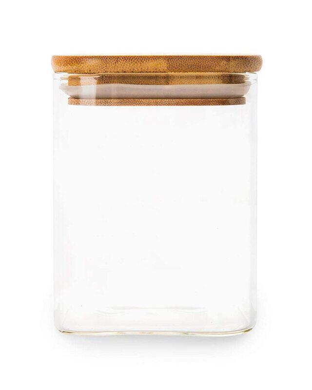 

Little Lable Storage Square Jar, 750ml, Clear