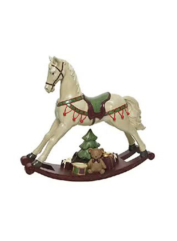 

Kaemingk Decoris Rocking Horse Polyresin Rocking Horse Antique, Multicolour