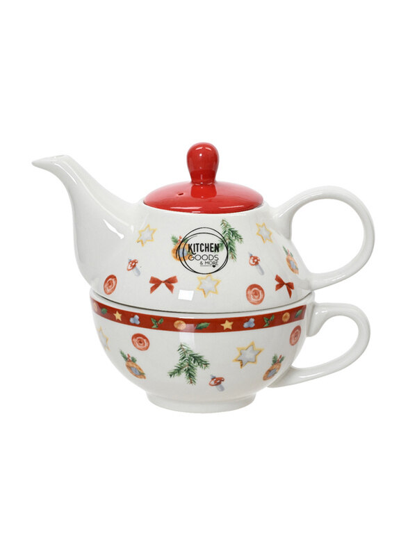 

Kaemingk Tea Porcelain Round With Ear Decal Pattern, 1 Piece, Multicolour