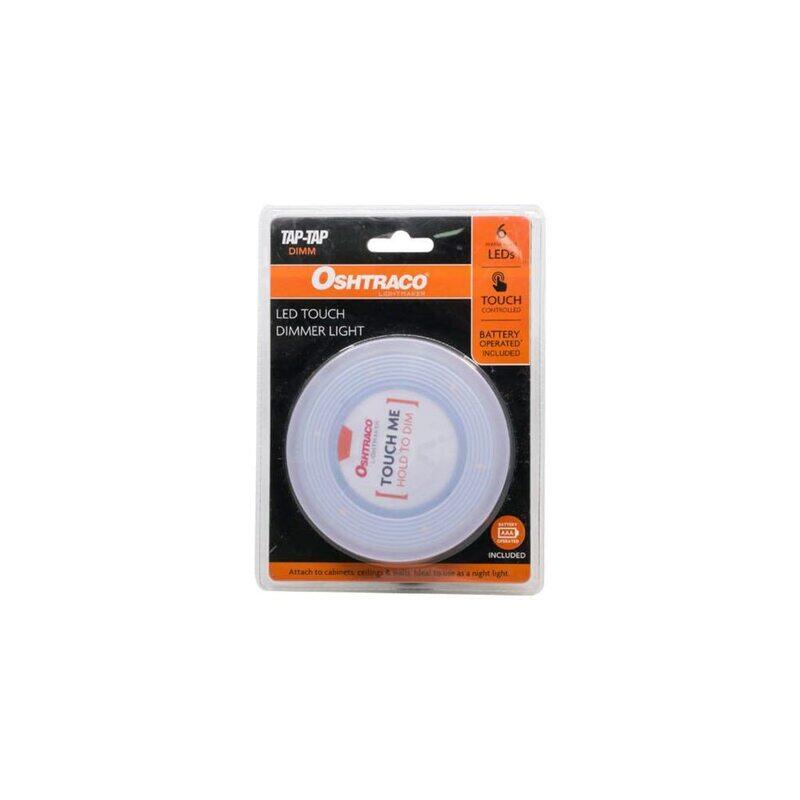 

Oshtraco Round Dimmable Led Tap Light, White