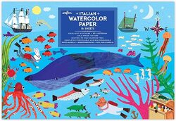 eeBoo  In The Sea Sketchbook Deluxe Water Color Paper 16 Sheets