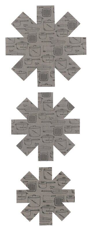 

Now Designs Pan Protectors, 3 Pieces, Grey