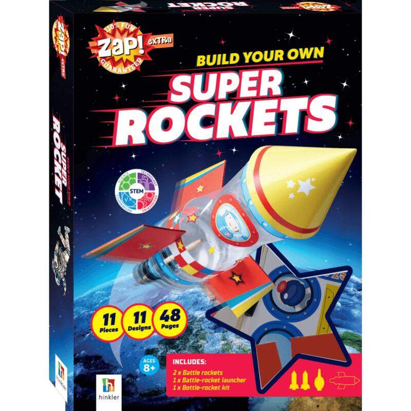 

Hinkler Zap Extra Build Your Own Super Rockets Craft Kit, Multicolour