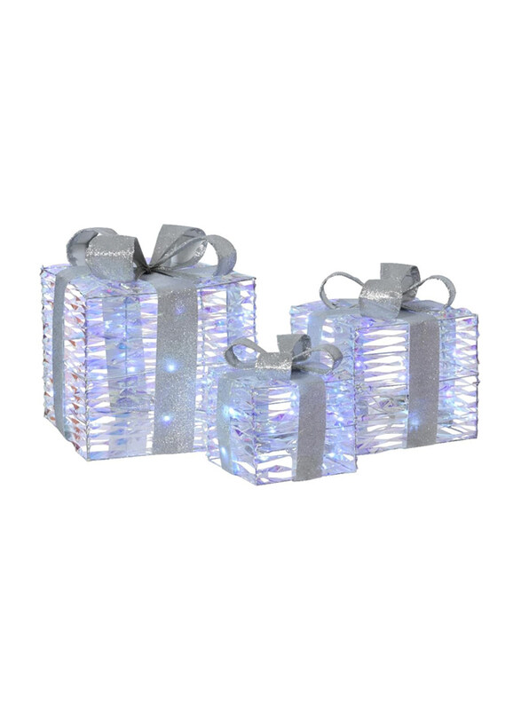

Kaemingk Micro LED PET Steady Giftbox, 3 Pieces, White