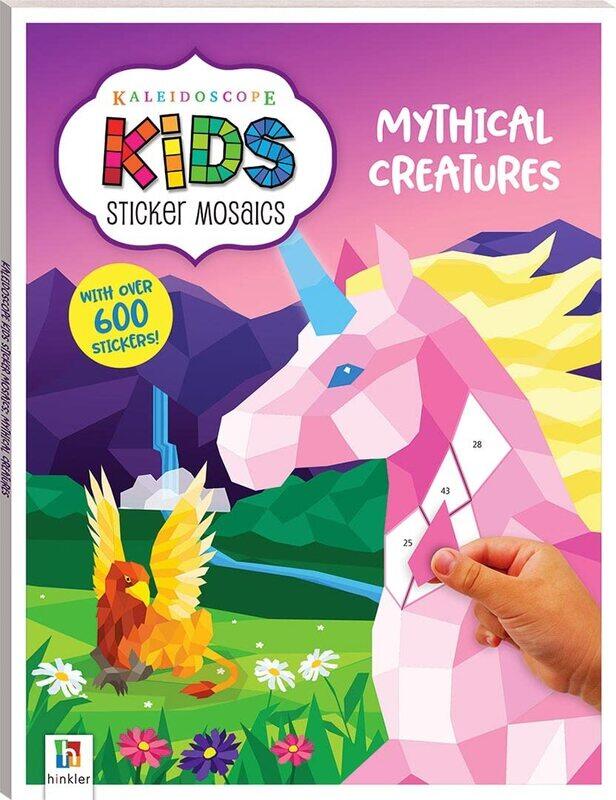 

Hinkler Books Kaleidoscope Mosaics Mythical Creatures Kids Sticker, Multicolour