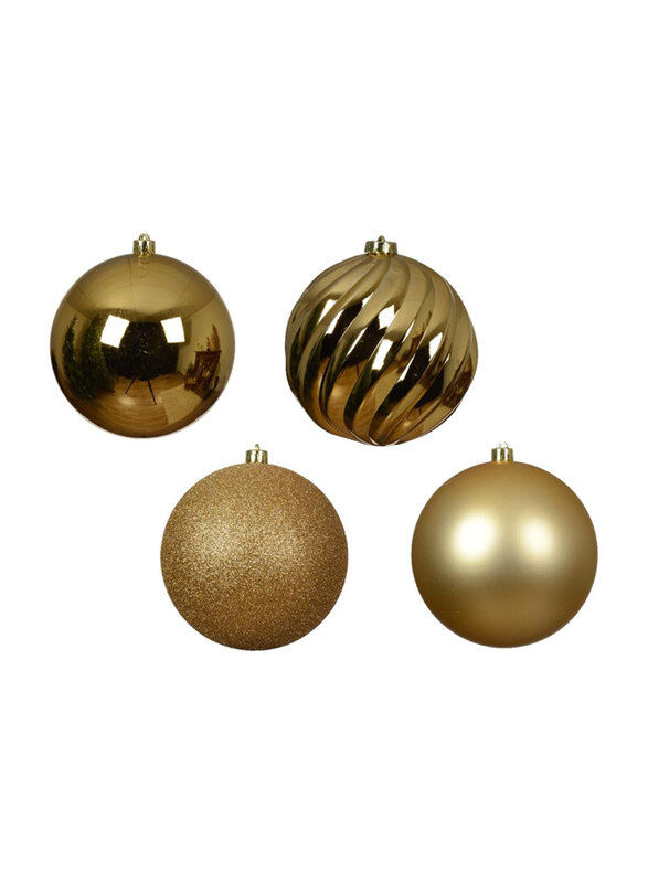 

Kaemingk Bauble Shatterproof, 14cm, Gold