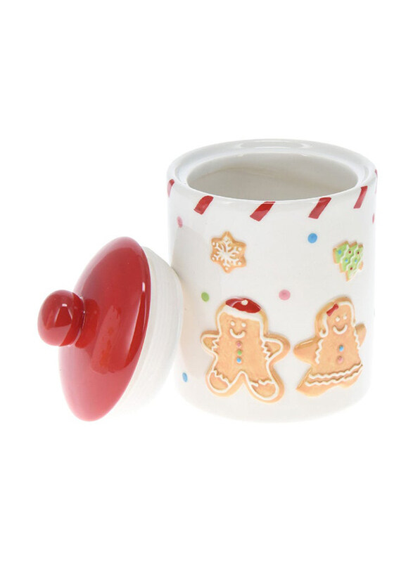 

Koopman Xmas Gingerbread Storage Jar, 10 x 14cm, Multicolour