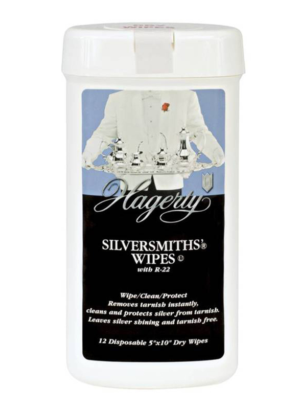Hagerty Dry Silversmith's Wipe, 12 Pieces