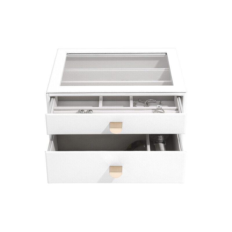 

Stackers Classic Jewellery Drawer, 2 Piece, White
