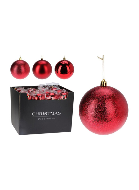 

Homesmiths Xmas Ball, 120mm, Red