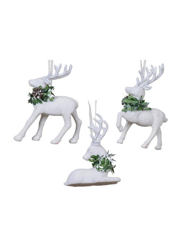

Kaemingk Foam Deer with Pvc Leaf, White