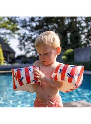 Swim Essentials  Red-White Whale - Inflatable Swimming Armbands, Suitable for Age 0-2 years