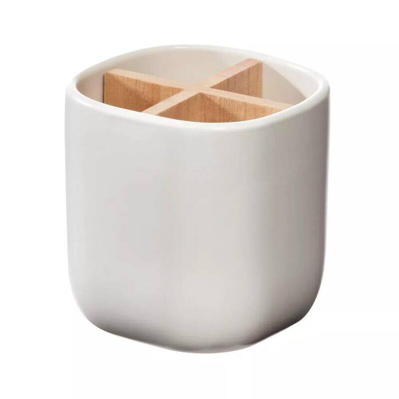 

iDesign Eco Office Divided Ceramic Cup, White