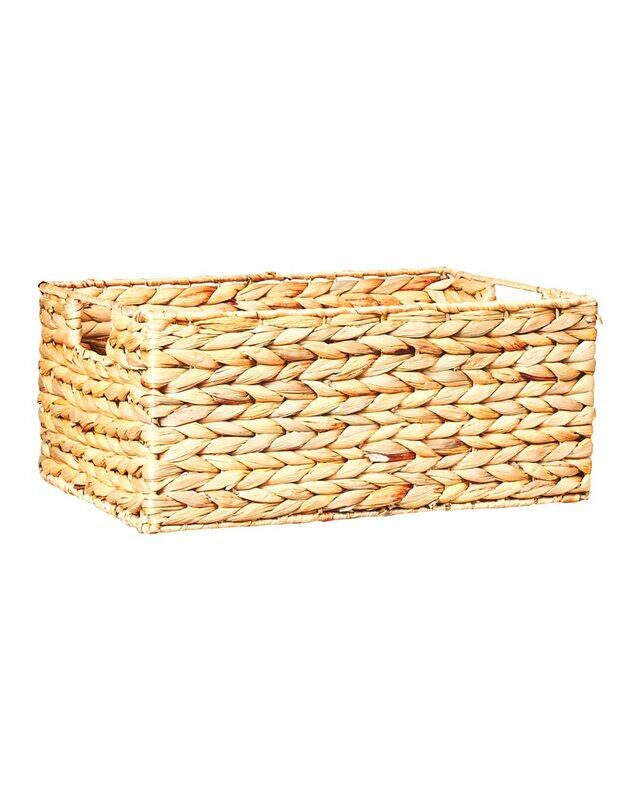 

Homesmiths Medium Water Hyacinth Bin with Handle, Brown