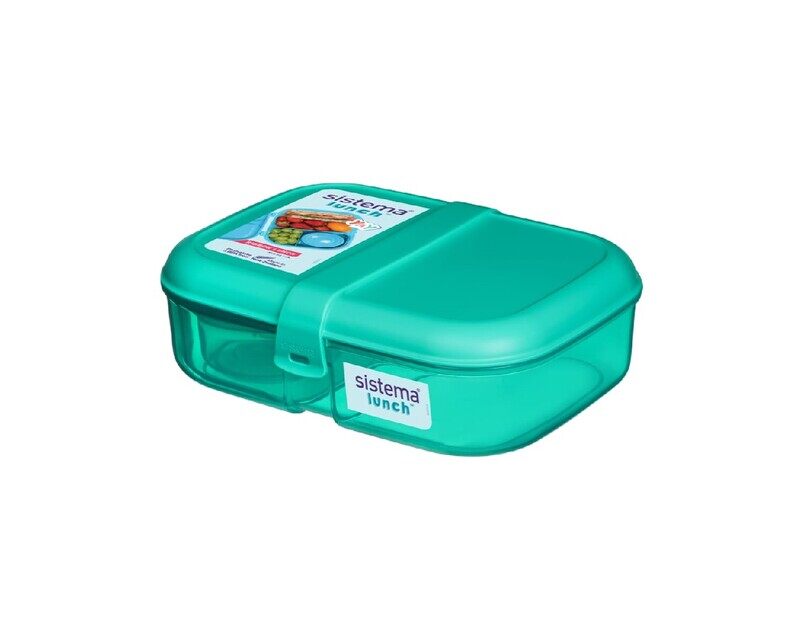 

Sistema 1.1 Liter Lunch Container with Leakproof Lid ,Green, Leakproof, Reusable