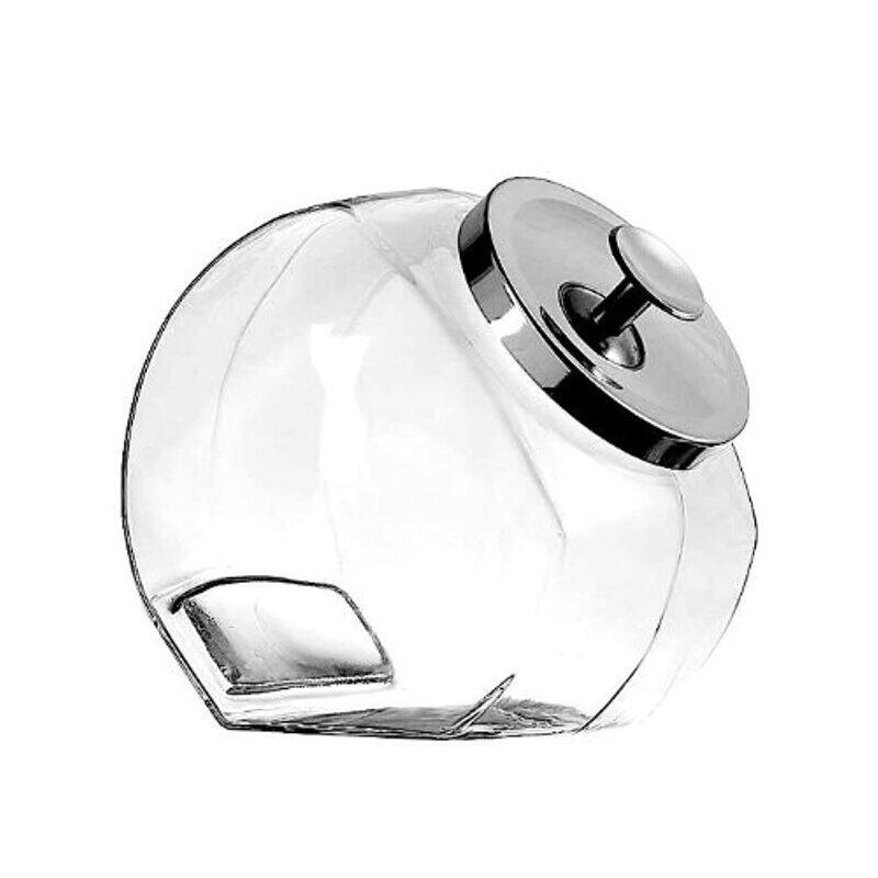 

Anchor Hocking Penny Candy Jar with Chrome Cover, 3.7 Liter, Clear