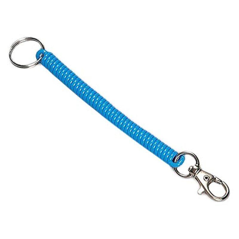 

HY-KO Coiled Key Ring/Clip, KC156, Blue