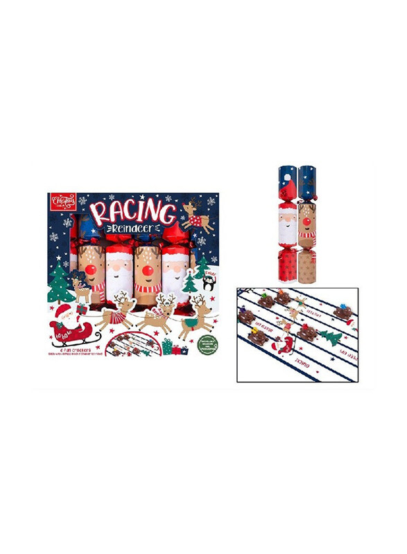 

RSW 6 Racing Reindeer 12 Inch Crackers, 6 Pieces, Multicolour