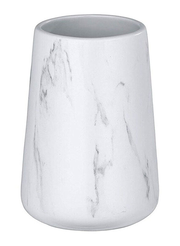 

Wenko Ceramic Tumbler Toothbrush Holder, White