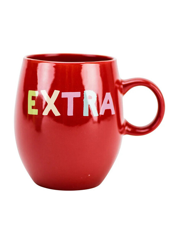 

Boston Warehouse 18oz Stoneware Extra Mug, 54153, Red