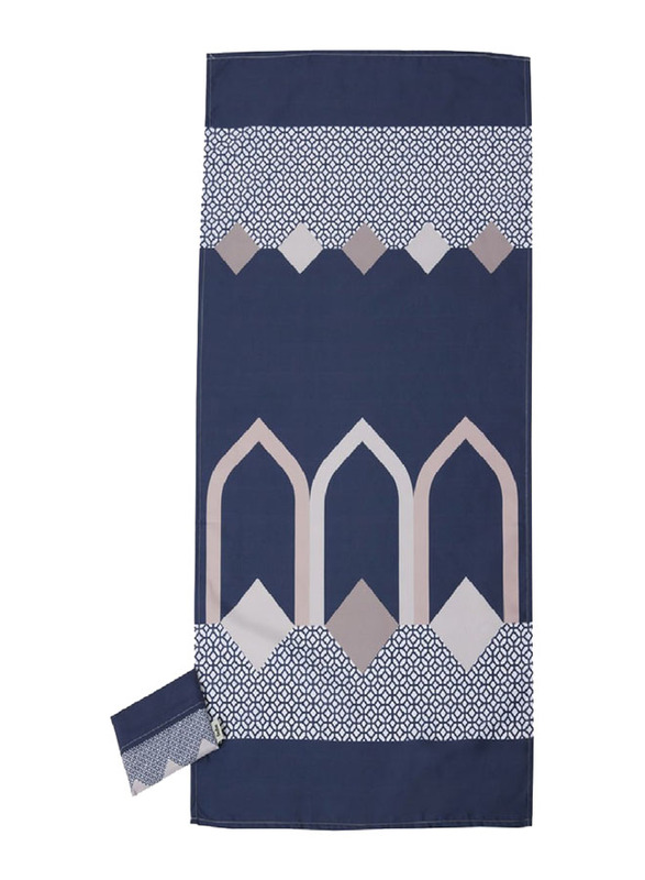 Sabr Abu Dhabi' Pocket Prayer Mat for Occasions like Ramadan, Multicolour