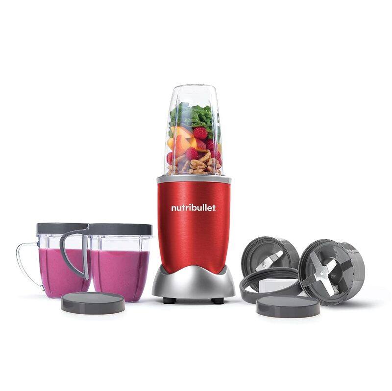 

Nutribullet 9-Piece Multi-Function High-Speed Food Blender Set with Nutrient Extractor, 600W, NBR-1212R, Red