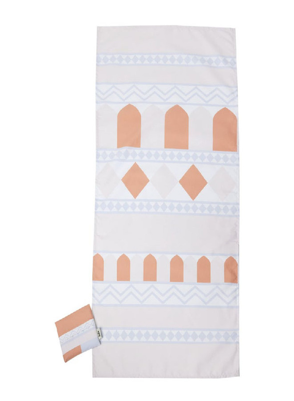 Sabr Sanaa' Pocket Prayer Mat for Occasions like Ramadan, Multicolour