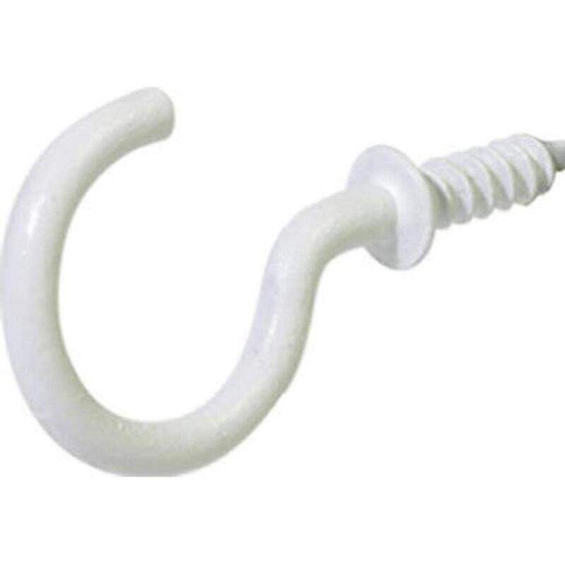 

The Hillman Group 122322 Cup Hook, 2-Piece, White