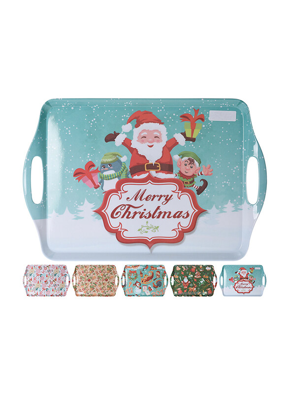 

Homesmiths 45cm Christmas Melamine Serving Tray, Multicolour