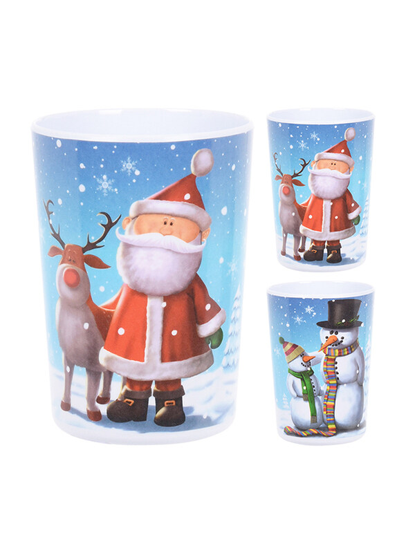

Homesmiths Christmas Melamine Mug Assorted Design, 177000000, Blue