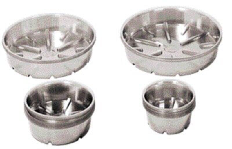 

Gardener's Blue Ribbon 10-Inch Deep Liner Plant Saucer, DL10, Silver