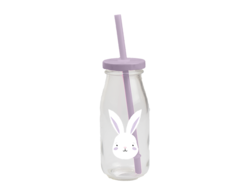 Gems Easter Milk Bottle & Straw Assorted 1 Piece