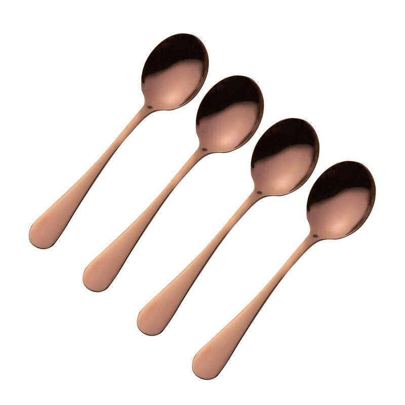 

Viners 4-Piece Stainless Steel Tea Spoon Set, Copper