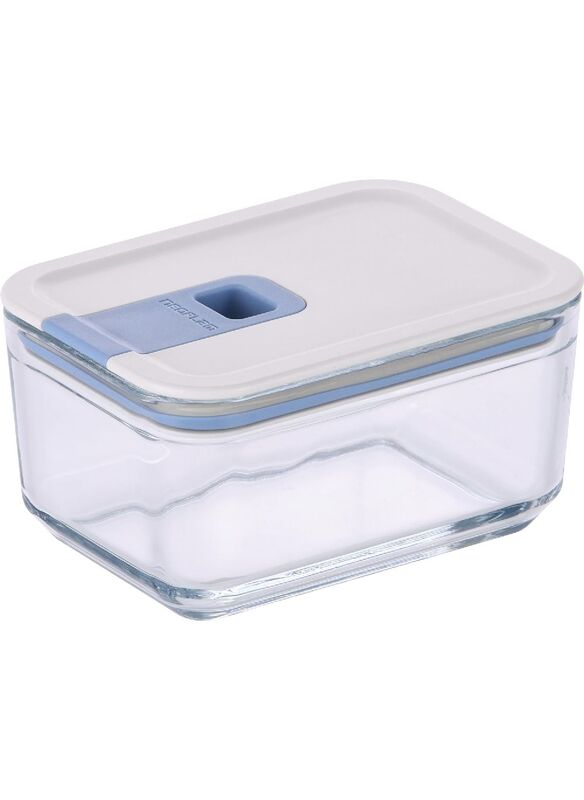 Neoflam Perfect Seal Rectangle Glass Storage Container 500ml, Airtight Food Container With Lid, Kitchen Storage Organizer, Lunch Box, Meal Prep Container Set Microwave, Oven Safe (PS-GR-050)