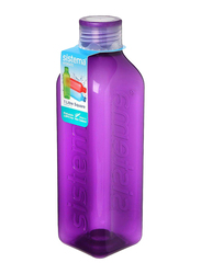Sistema 1 Ltr Plastic Square Bottle, Purple