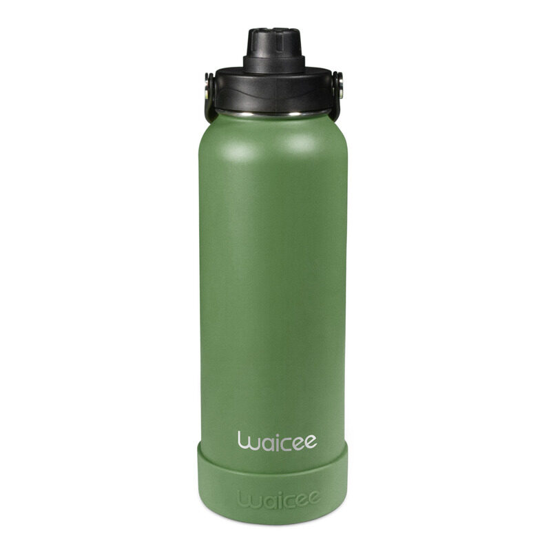 

Waicee Army Green Reusable Water Bottle - Large Capacity, Eco-Friendly - 1200ml