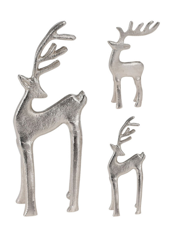 

Homesmiths Reindeer Nickel with Assorted Design, Silver